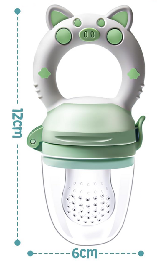 KAIYINGXIN gryzak podajnik na owoce dla dzieci 3-24 m 2 sztuki 8 ustników