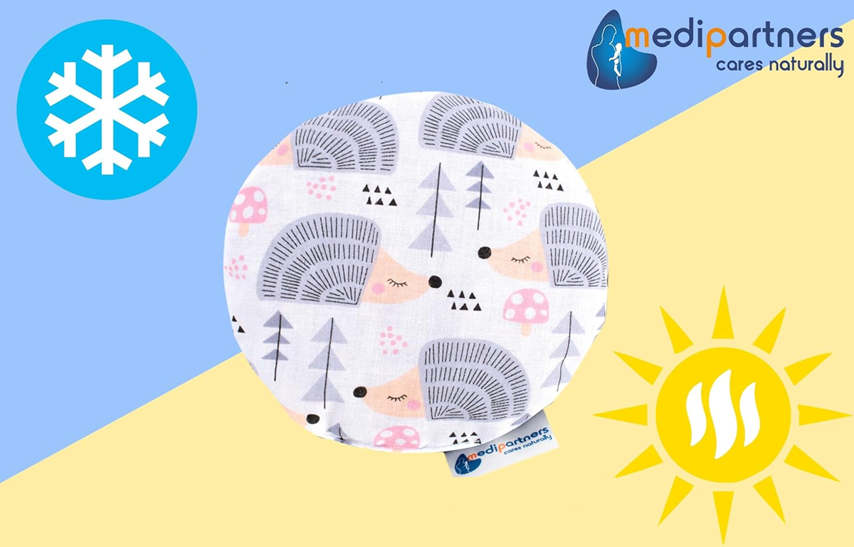 MEDI PARTNERS pamut meggymaggal töltött melegítőpárna SÜNIK 15 cm 180 g