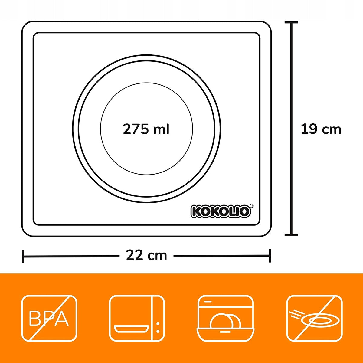 KOKOLIO antislipmat met bordje