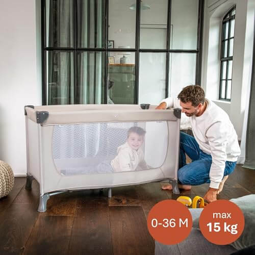 Hauck Dream N Play łóżeczko turystyczne beżowe – zdjęcie 5