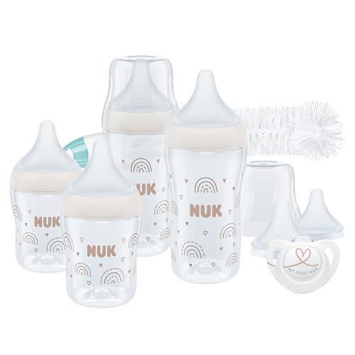 NUK Perfect Match startsæt med flasker 0-6 mdr.