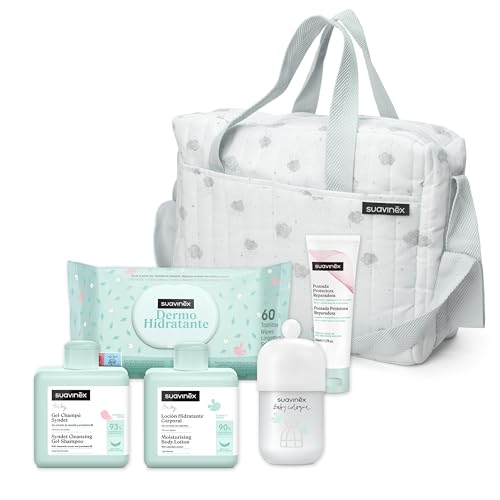 Suavinex pusletaske med babyplejeprodukter