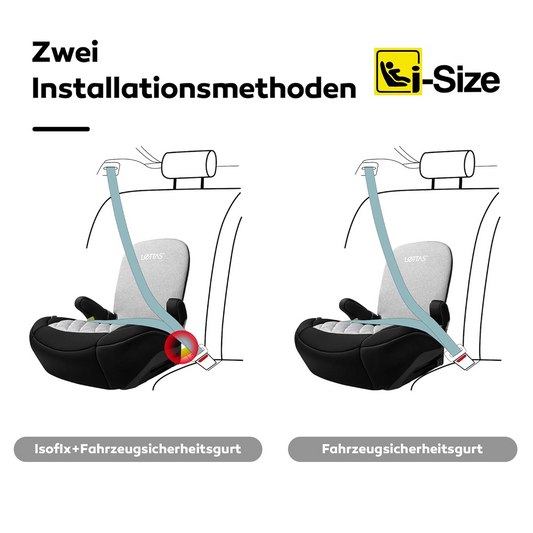 LETTAS I-SIZE fotelik samochodowy podwyższający grupa III z ISOFIX