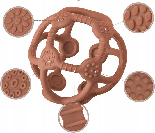 MCGMITT Teether Ball silikonowy gryzak 10 cm