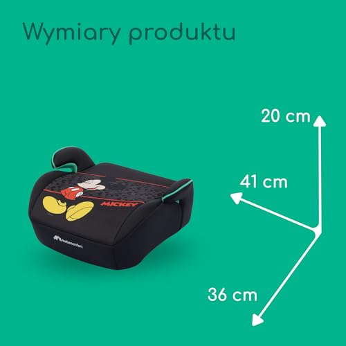 Bébé Confort Manga i-Safe fotelik samochodowy 128-150cm Myszka Mickey, wymiary produktu 20x41x36 cm