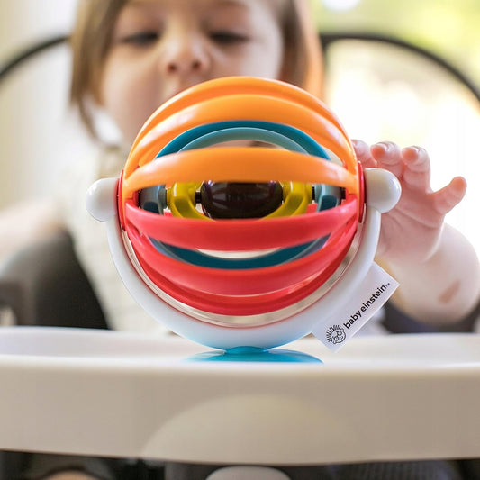BABY EINSTEIN Sticky Spinner zabawka z grzechotką i przyssawką 3 m+ wielokolorowa dla niemowląt