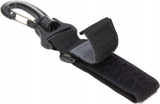 LASSIG Casual Label uchwyty do mocowania torby na ramie wózka 2 sztuki, czarne regulowane uchwyty z rzepami
