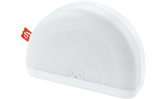 FISHER-PRICE HGB91 uspokajacz usypiacz dźwięki melodie światła, biały, z ciepłym światłem i 9 utworami