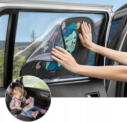 REER TravelKid osłona przeciwsłoneczna na szybę samochodu UV 50+ 2 sztuki