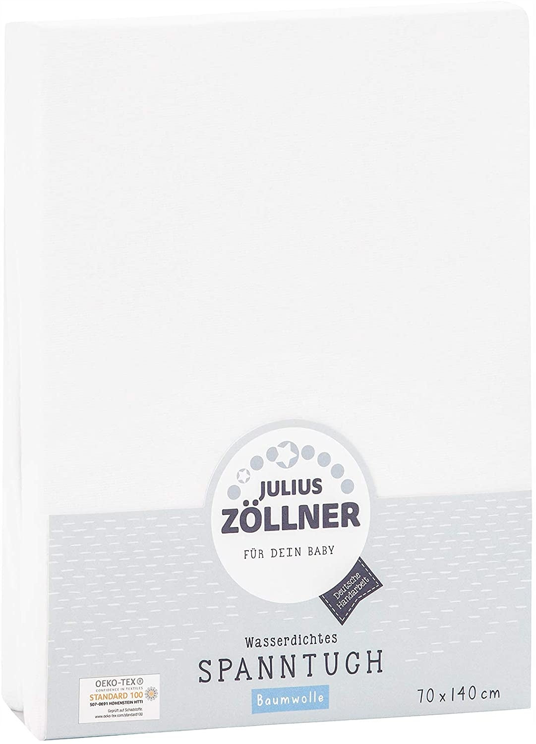 JULIUS ZOLLNERwaterproof sheet with elastic band100% cotton, moisture-proof layer: 100% polyurethane70 x 140