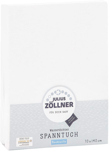 JULIUS ZOLLNERwaterproof sheet with elastic band100% cotton, moisture-proof layer: 100% polyurethane70 x 140