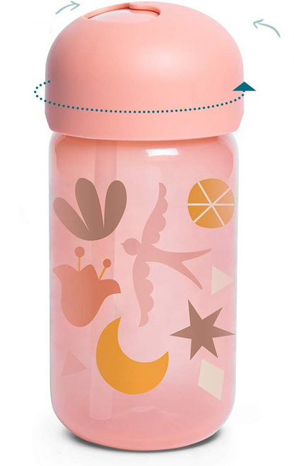 SUAVINEX Szívószálas itatópohár, cseppmentes, 340 ml, 18 hónap+
