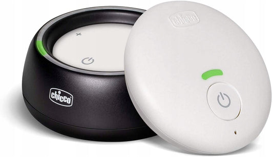 CHICCO audio cyfrowa niania elektroniczna DECT, biało-czarny zestaw monitorów dla dziecka