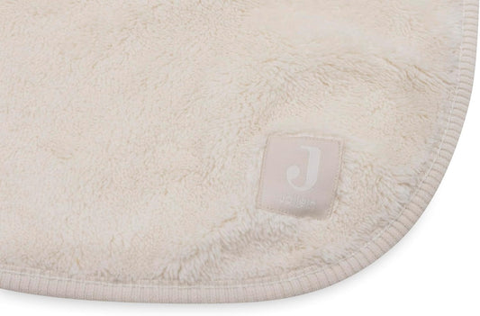 JOLLEIN Basic kocyk Jersey/Sherpa 75x100 cm Oatmeal, miękki beżowy kocyk dziecięcy z ciepłą stroną Sherpa