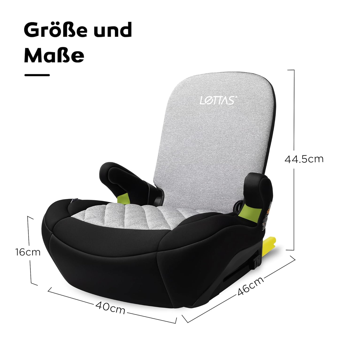 LETTAS I-SIZE autósülés ülésmagasító III. csoport ISOFIX-szel