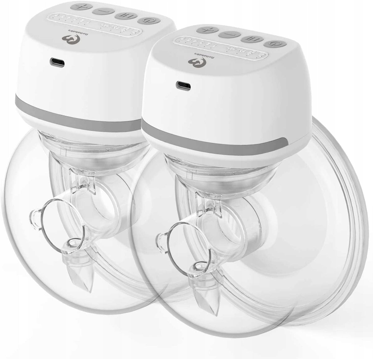BELLABABY pompă de sân electrică tip scoică wireless x2
