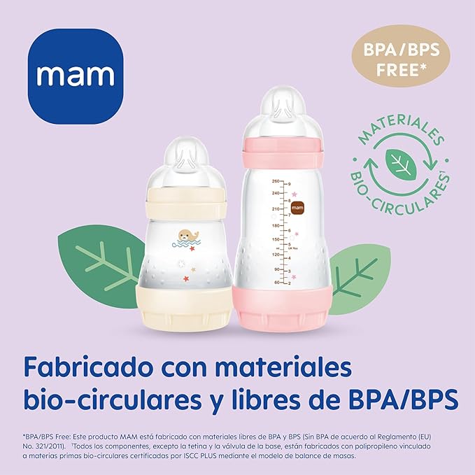 MAM Easy Start biberon anti-colici 260ml 2m+ x2