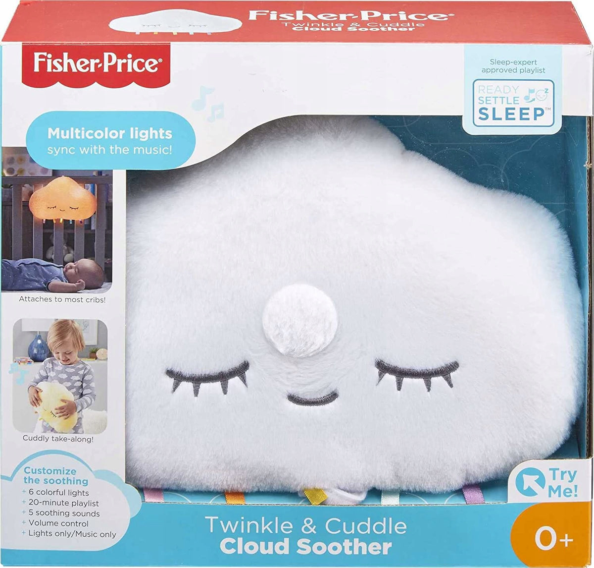 FISHER PRICE sleepy cloudcuddly toy with music boxage 0 +colour whitepackaging dimensions 30.5 x 27.9 x 8.6