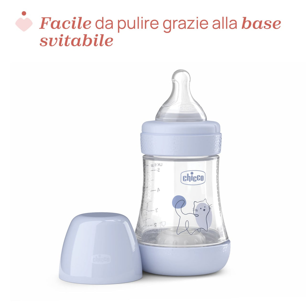 Chicco Perfect5 flaske 150 ml langsomt flow blå 0m