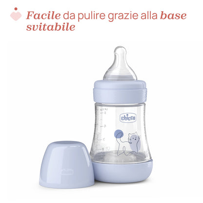 Chicco Perfect5 flaske 150 ml langsomt flow blå 0m