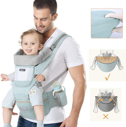 PORT-BEBE ergonomic cu centură de șold 11în1