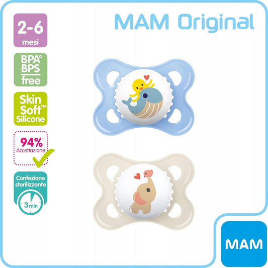 MAM ORIGINAL Beruhigungssauger x2 2-6m