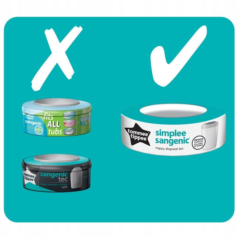 TOMMEE TIPPEE simplee sangenic luieremmer + navulling