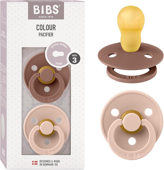 BIBS COLOUR Schnuller 2er-Pack Naturkautschuk 18 Monate+