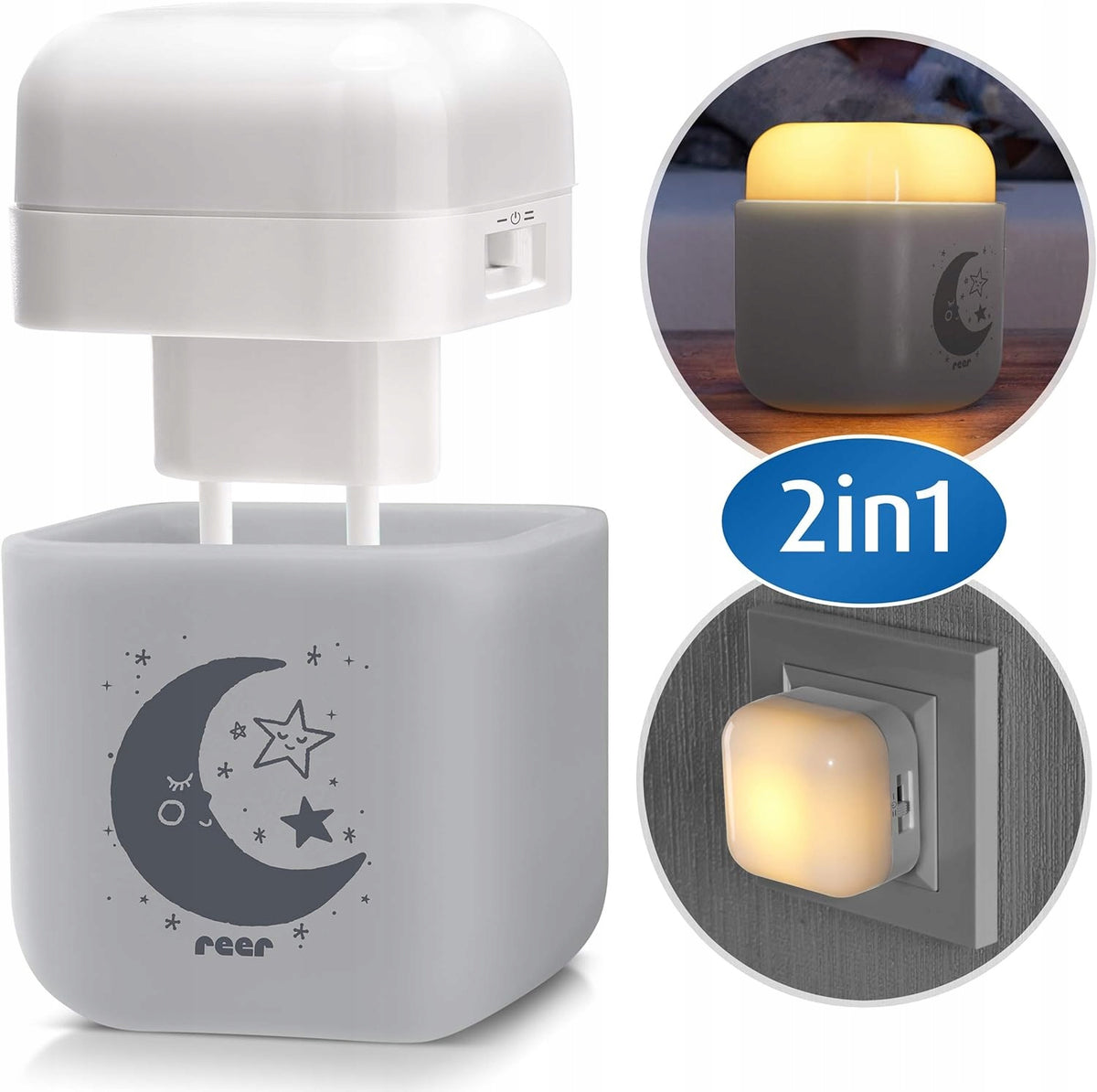REER SleepLight 2în1 lampă de veghe LED portabilă sau pentru priză