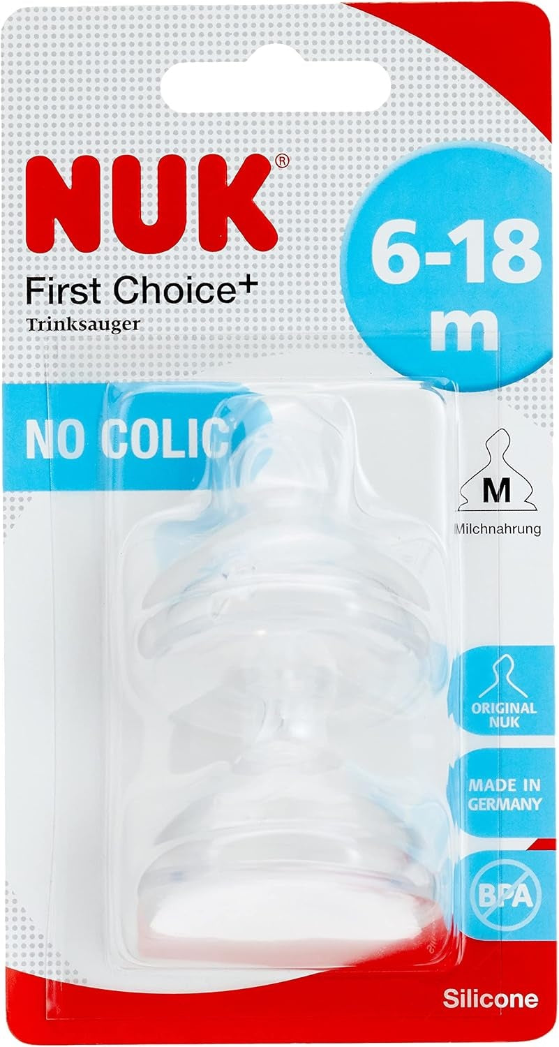 NUK First Choice silikonesutter M 6 18mdr x2