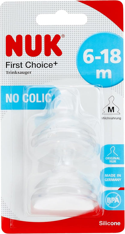 NUK First Choice silikonesutter M 6 18mdr x2