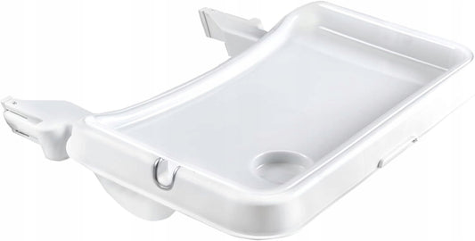 HAUCK Alpha+ Tray zestaw akcesoriów do krzesełka do karmienia biały stolik 3w1 z tacą do krzesełka Hauck Alpha+ i Beta+
