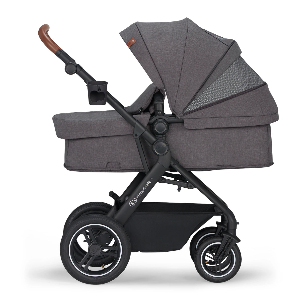 KINDERKRAFT B-TOUR 3i1 multifunktionel barnevogn op til 22kg + MINK PRO autostol