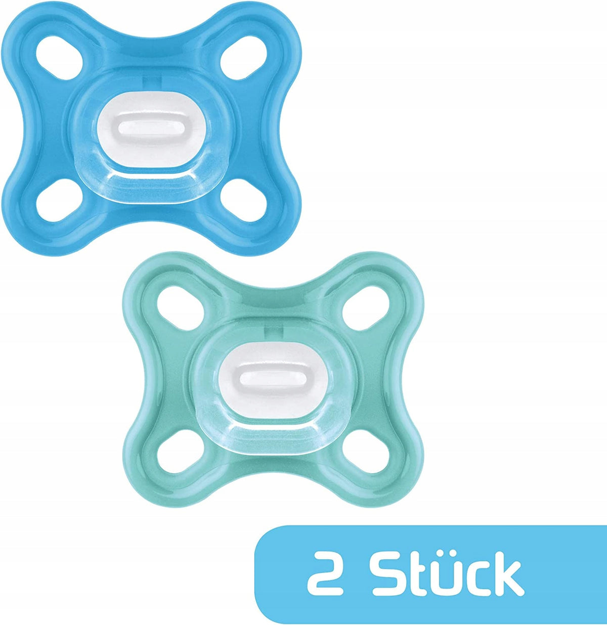 MAM COMFORT-fopspeen voor prematuren en pasgeborenen x2 0 mnd+