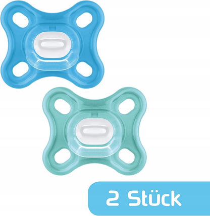 MAM COMFORT-fopspeen voor prematuren en pasgeborenen x2 0 mnd+