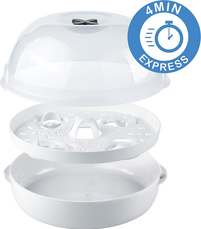 TIGEX Express esterilizador micro-ondas 5 biberões e acessórios 4 minutos