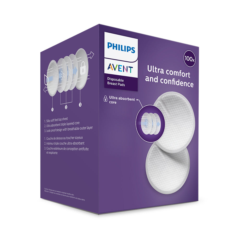 Philips Avent engangsindlæg hvid 100 stk.