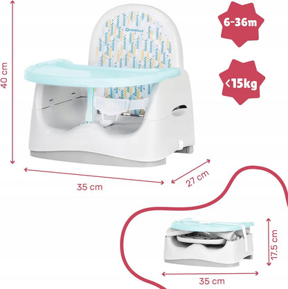 BADABULLE chaise haute avec plateau REHAUSSEUR