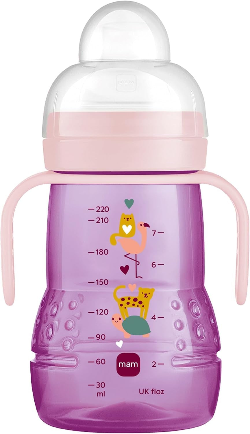 MAM Trainer+ non-spill cup 220 ml with 2 spouts, 4 m+