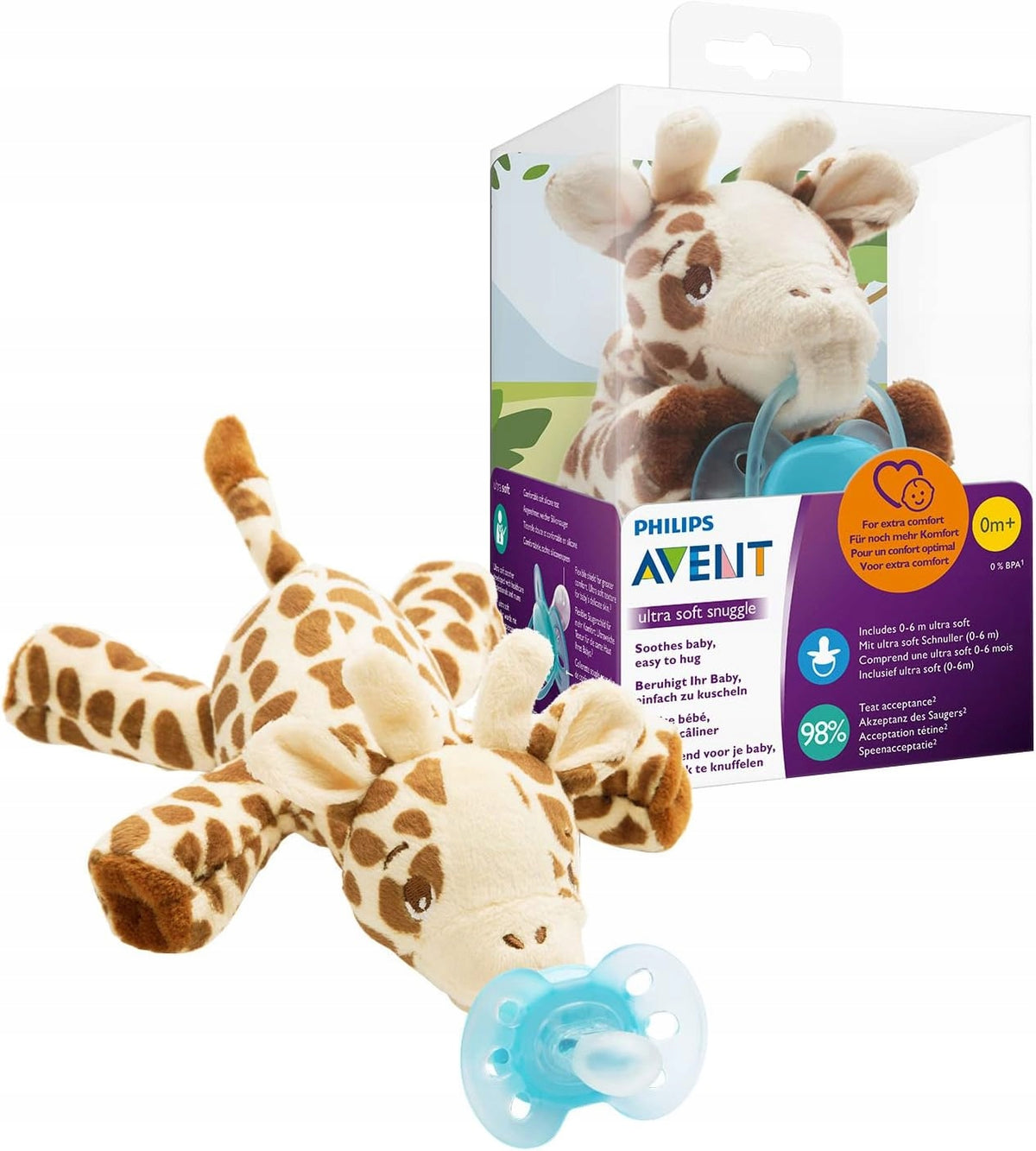 PHILIPS AVENTÂ SCF348/11 pacifier sootherÄ....0-6 m with cuddly pacifier