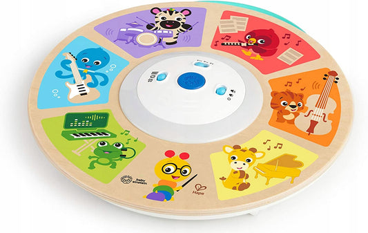 HAPE Magic Touch drewniana symfonia dotykowa, wielokolorowa muzyczna zabawka dla dzieci 6 m+