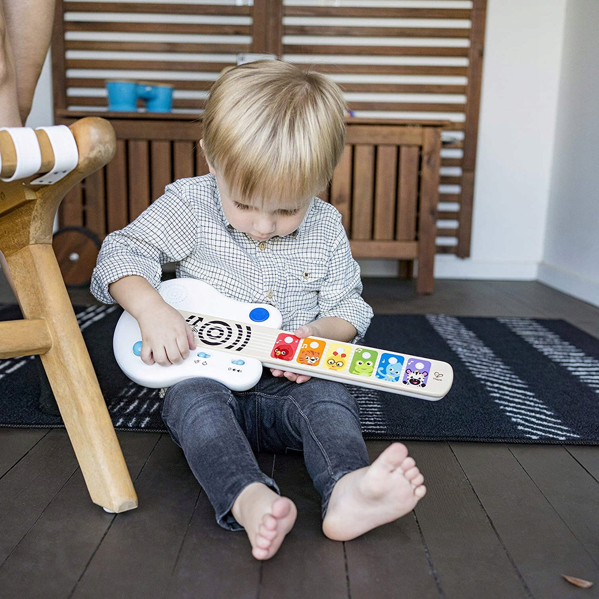 BABY EINSTEIN Hape Magic Touch touch-guitar elektrisk 41,6 cm
