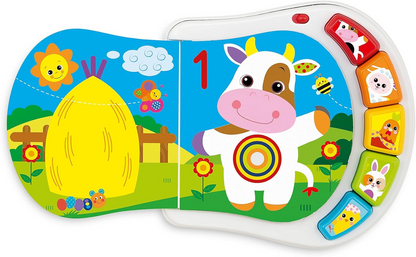 CHICCO Counting Farm elektronikus oktatókönyv 19 19 db,5 cm