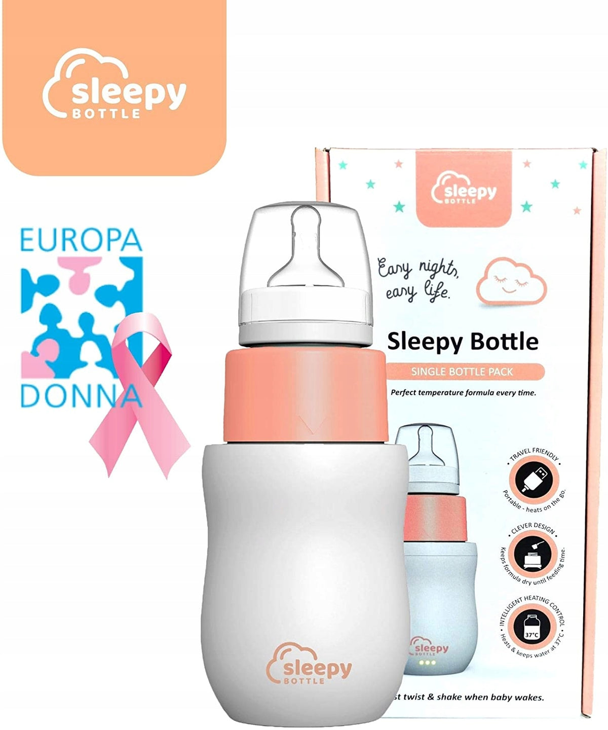 SLEEPY BOTTLE set pentru început, încălzitor cu biberon