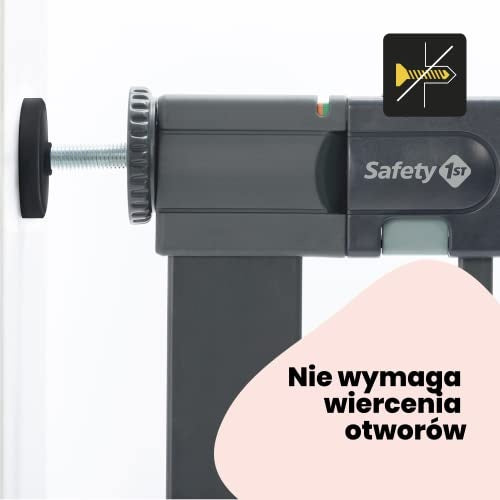 Safety 1st Easy Close Metal bramka rozporowa 73-80 cm czarna