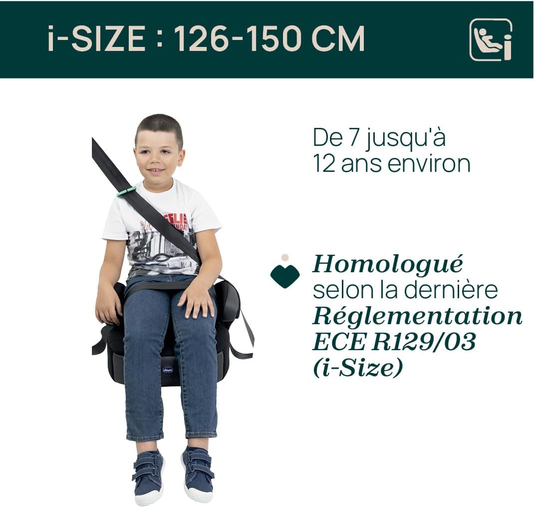 CHICCO Quasar Fix i-Size siège auto rehausseur 126-150cm