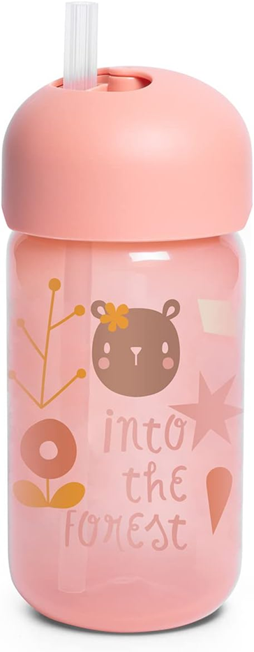 SUAVINEX Szívószálas itatópohár, cseppmentes, 340 ml, 18 hónap+