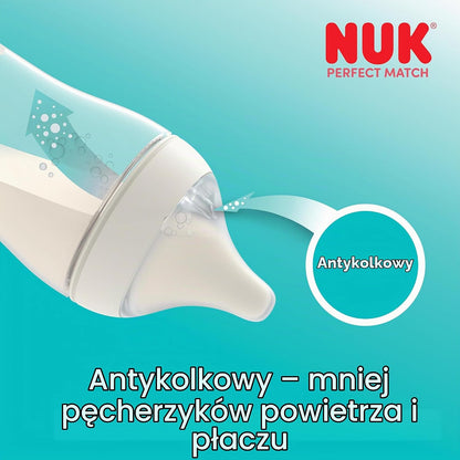 NUK Perfect Match butelka antykolkowa 150 ml od 0 mies. Owieczki, antykolkowy system
