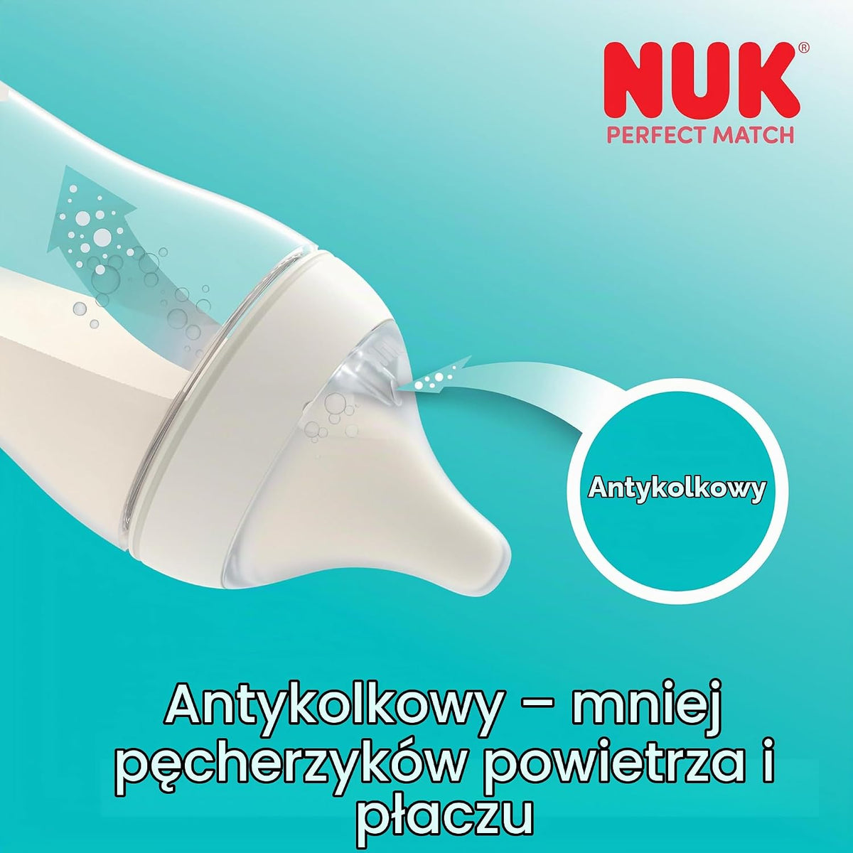 NUK Perfect Match anti-colic bottle 150 ml from 0 months Sheep