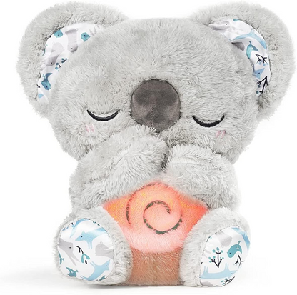 AUBY Alvó KOALA MACI mozgó pocakkal, altatódalokkal, fénnyel 25 cm